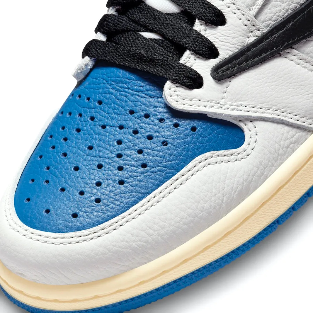 Travis Scott x Fragment x Air Jordan 1 Retro High White Black Royal Sail