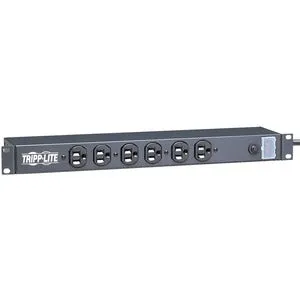 Tripp Lite by Eaton 1U Rack-Mount Power Strip, 120V, 15A, 5-15P, 12 Outlets (6 Front-Facing, 6-Rear-Facing), 15 ft. (4.57 m) Cord