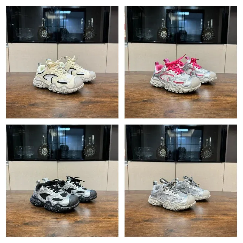 Vintage ugly children's shoes Famous Designer Luxury Brand Sneakers High quality Youth shoes Non-slip  Classic Casual shoes