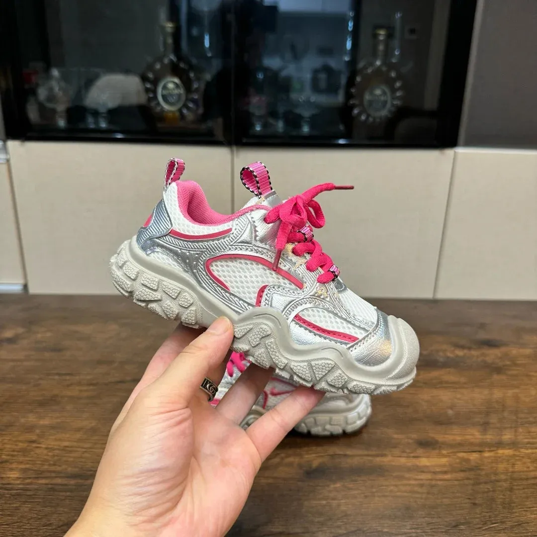 Vintage ugly children's shoes Famous Designer Luxury Brand Sneakers High quality Youth shoes Non-slip  Classic Casual shoes
