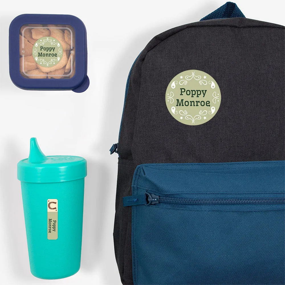 Western Preschool Labels Pack