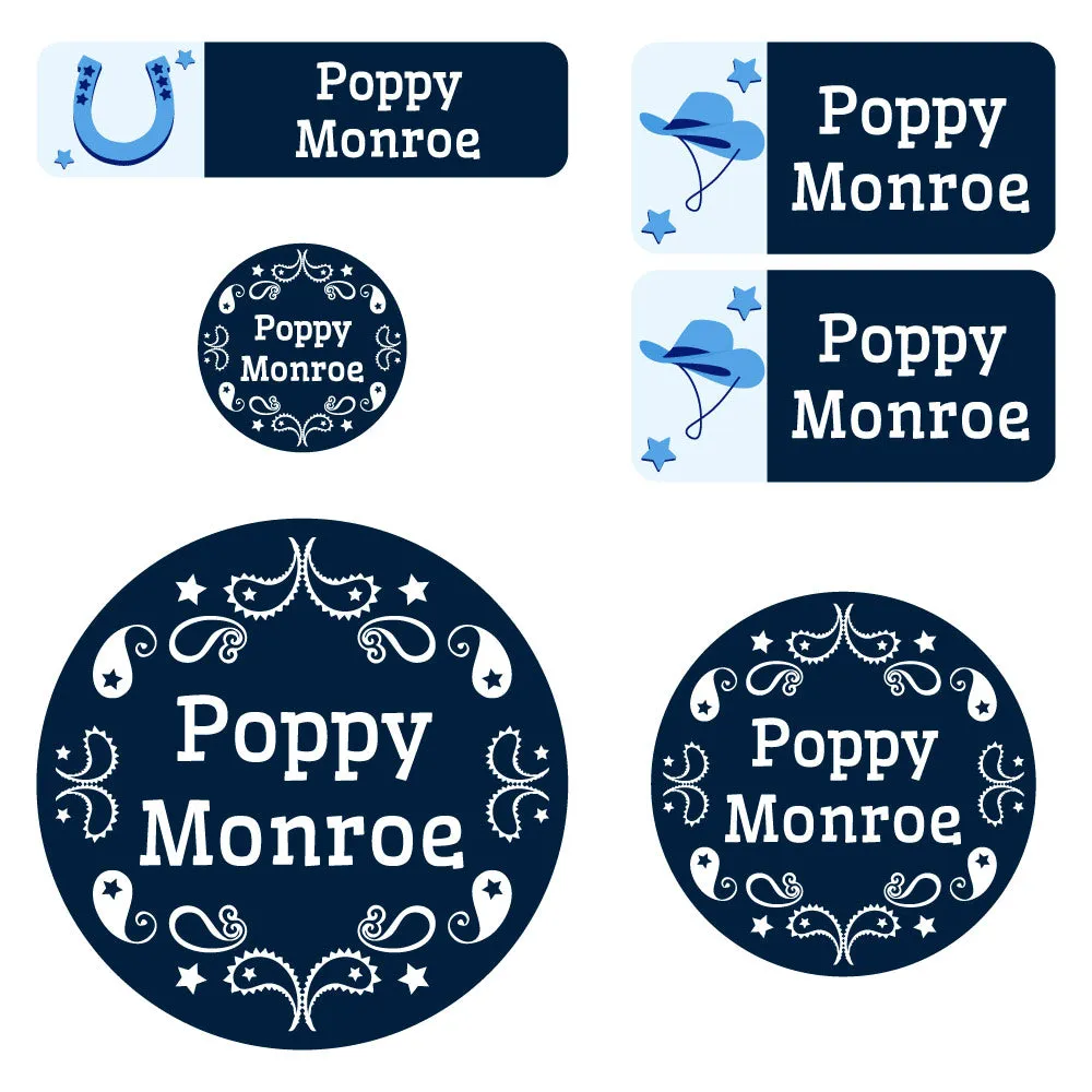 Western Preschool Labels Pack
